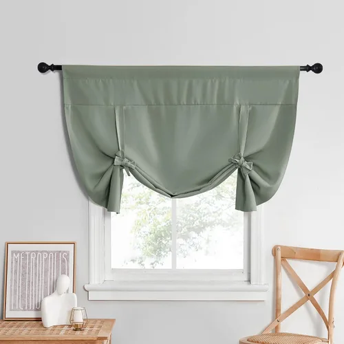 Vista 116 de NICETOWN Cortina Opaca con Aislamiento Térmico – Persiana Enrollable para Ventana de Bebé para Dormitorio/Acción de Gracias
