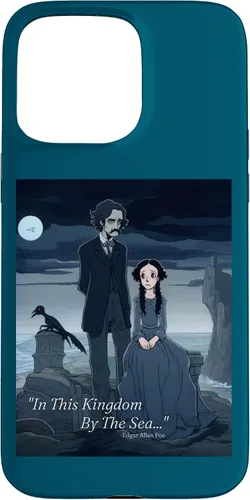 Vista 30 de Funda estética gótica para iPhone 12/12 Pro Edgar Allan Poe y Annabel Lee