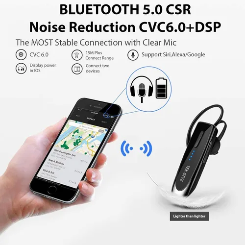 Vista 6 de Auriculares Bluetooth 5.3 compatibles con Samsung Galaxy S20/FE/Ultra/S20+/5G/Fan Edition/Plus IPX5 impermeables, micrófonos duales, reducción