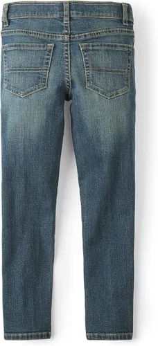 Vista 5 de The Children's Place Paquete de 4 jeans elásticos de pierna recta para niños