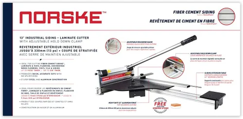 Vista 6 de Recientemente Lanzado Norske Tools NMAP006 Cortador de Pisos Laminados y Revestimientos de 13 Pulgadas con Abrazadera y Mesa de Extensión Deslizante