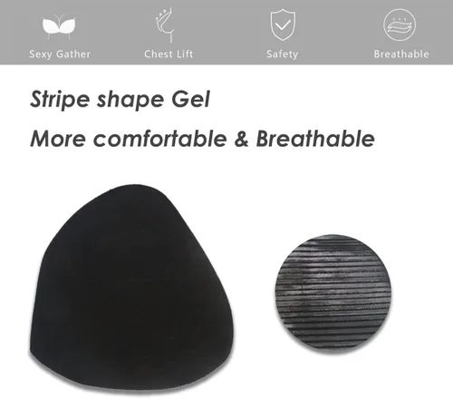 Vista 5 de Sujetador adhesivo sin tirantes invisible sin espalda brasier con cinta para levantamiento de senos