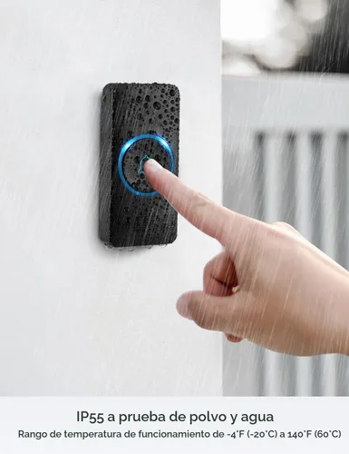 Vista 4 de AVANTEK Timbre inalámbrico, negro, 0.25watts, 3.00 volts
