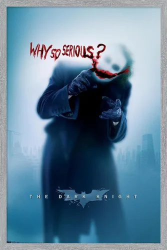 Vista 9 de Trends International DC Comics - Póster de pared de The Dark Knight - The Joker - Why So Serious, 14.725 x 22.375 pulgadas, versión enmarcada