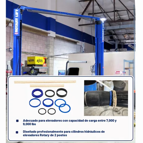 Vista 5 de Kit de sello de elevación rotativa Kit de cilindro hidráulico para elevación giratoria SPO9 SP0A9 SPO7 SPO88 FJ7664 FJ783 compatible con Texas HYD