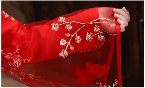 Vista 6 de XDWZUA - Vestido de Hanfu para niña, disfraz tradicional chino para festivales Cheongsam (color blanco garabato de dinosaurio 4, talla 6)