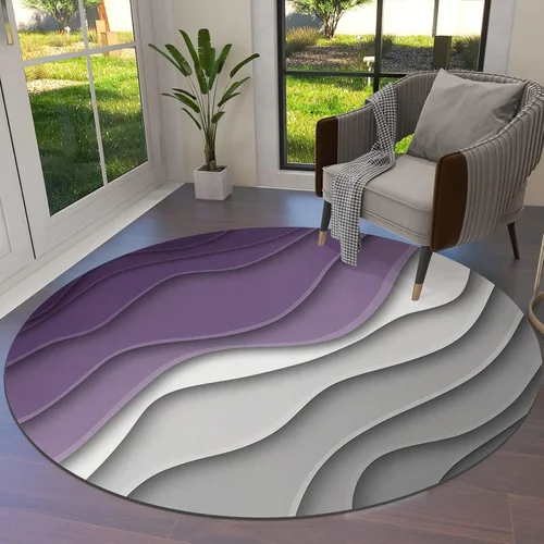Vista 35 de Alfombra abstracta rosa y gris de San Valentín de 2 x 3 pies, alfombra estética geométrica moderna, antideslizante, rectangular, lavable