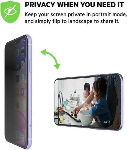 Vista 3 de Belkin ScreenForce InvisiGlass Ultra - Protector de pantalla para iPhone 11 Pro