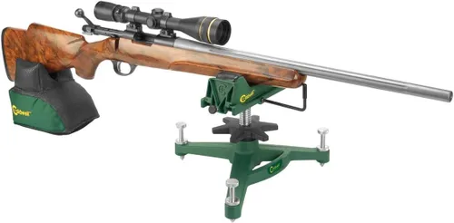 Vista 2 de Caldwell The Rock Front Shooting Rest with Adjustable Elevation, Recoil Reducing, Interchangeable Feet, for Range, Hunting, Shooting, and Outdoors