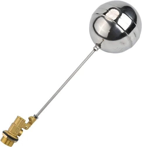 Vista 6 de Válvula de flotador de latón con bola de acero inoxidable 304 3/4 "DN20 Control automático de suministro de agua para tanques de torres