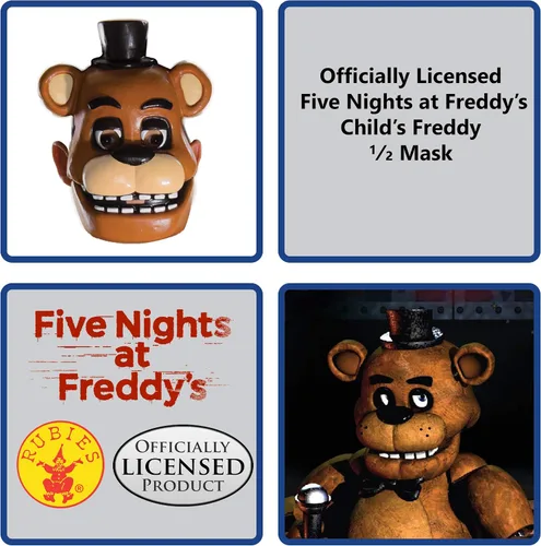 Vista 2 de Five Nights at Freddys media máscara para niños