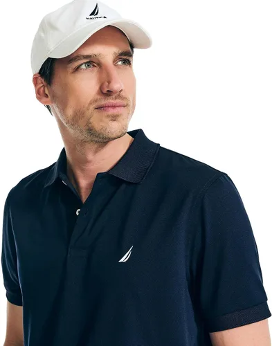 Vista 29 de Nautica playera polo clásica de mangas cortas, color sólido, para hombre