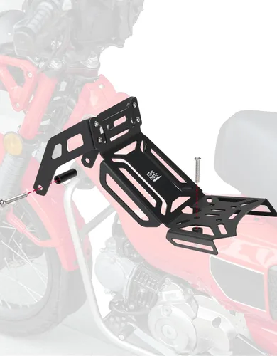 Vista 4 de Portaequipaje central KEMIMOTO compatible con CT125 Trail 125 Hunter Cub 2021 2022 2023 2024 2025