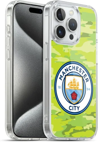 Vista 213 de Head Case Designs Funda de gel con licencia oficial del Manchester City Man City FC Blue Moon Badge Camou [protección de grado militar] compatible