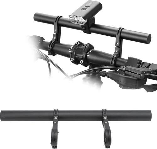 Vista 2 de Ejoyous Soporte de extensión, extensor de manillar doble de aleación de aluminio de 11.8 pulgadas para soportes de bicicleta, barras extensoras