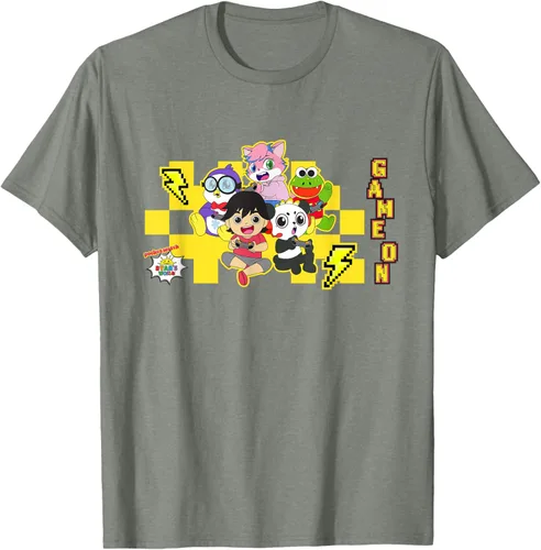 Vista 25 de Ryan's World Game On Characters Camiseta, Negro, S