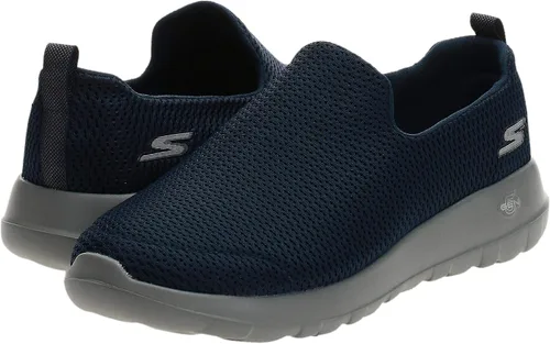 Vista 15 de Skechers Go Max-Athletic Tenis para caminar para hombre, de malla de aire y sin cordones, Azulgris