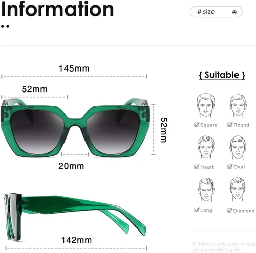Vista 3 de kimorn Gafas de sol para mujeres y hombres de moda retro gafas de sol de moda K1354