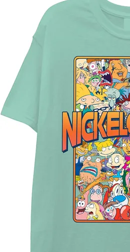 Vista 6 de Nickelodeon Camisa clásica Rewind para hombre - Rugrats, Ren & Stimpy y Hey Arnold Tie Dye