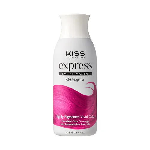 Vista 26 de Kiss Express Color de cabello semipermanente – Tinte vívido y altamente pigmentado para cabello vibrante, fórmula suave, cobertura de canas, pH