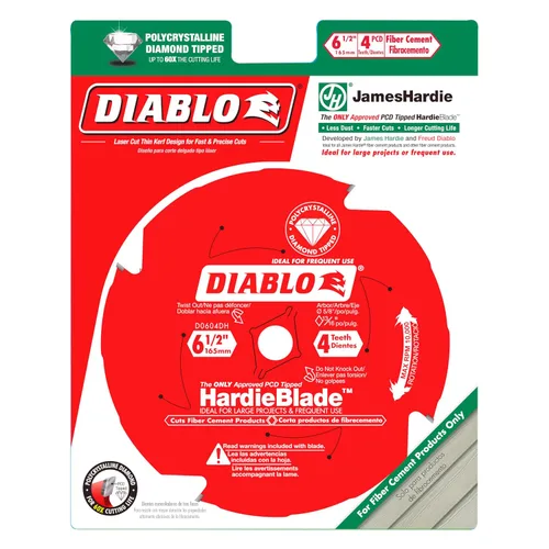 Vista 2 de Diablo PCD Fibrocemento HardieBlade con revestimiento antiadherente