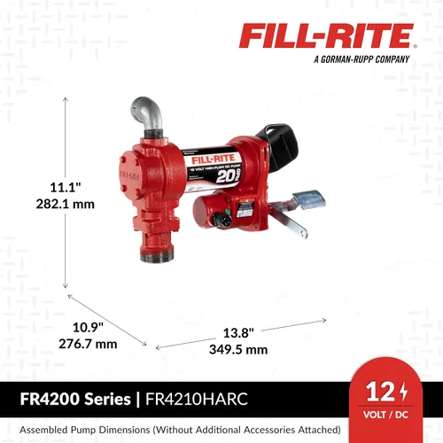 Vista 4 de Fill-Rite Bombas de Transferencia de Combustible de 12V y 20 GPM (Serie 4200)