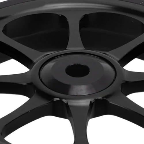 Vista 8 de VGEBY Bicicleta plegable Easy Wheel, aleación de aluminio 3.228 in rodamiento ensanchado rueda fácil para Brompton 3sixty bicicleta plegable (negro)
