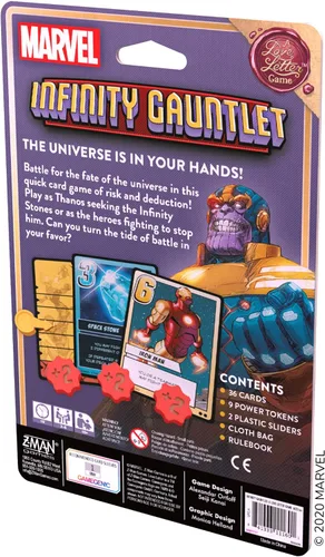 Vista 3 de Infinity Gauntlet: A Love Letter - Juego de cartas Save The Universe from Thanos! Juego de estrategia para niños y adultos ambientado en el universo