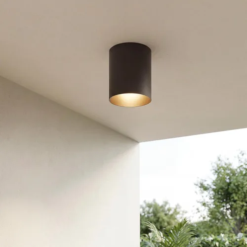 Vista 2 de Progress Lighting Lámpara de techo de 5 pulgadas cilíndrica para exterior, lámpara de techo empotrada moderna de 1 luz, iluminación