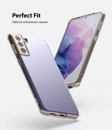 Vista 7 de Ringke Funda de teléfono Air diseñada para Samsung Galaxy S21+Accesorio de cubierta de TPU flexible completo transparente - transparente