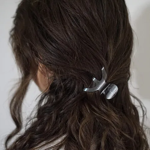 Vista 6 de Sensory4u Paquete variado de pinzas de metal para el cabello (gris)