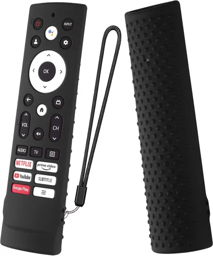 Vista 6 de Funda de silicona para control remoto de voz Hisense ERF3A90 para Hisense U7G U9G U8 Series 4K ULED Remote Funda de silicona (azul)