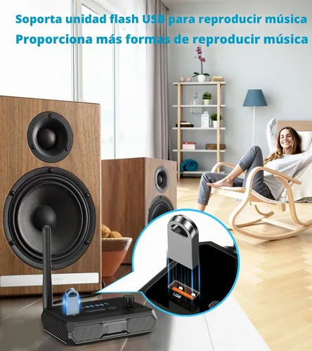 Vista 6 de KAIY - Receptor Bluetooth 5.3 para estéreo doméstico, adaptador Bluetooth a RCA de baja latencia óptica y audio de música HD