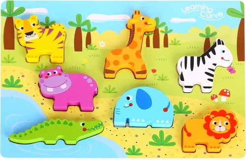 Vista 8 de Learning Curve My First Puzzle - Juego de cuatro animales para niños, multicolor