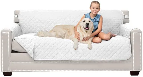 Vista 166 de Sofa Shield - Funda para sofá Loveseat con correa patentada, protector de cojín, funda reversible diseñada en EE. UU. resistente a manchas