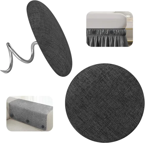 Vista 12 de Alfileres de tapicería para fundas de techo, alfileres o soportes para falda de cama, pasadores para sujetar la falda de cama en su lugar para Negro