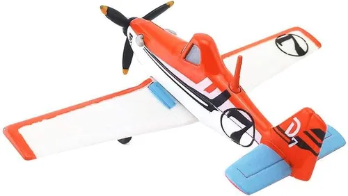 Vista 2 de Secxifeo Pixar Planes No.7 Dusty Crophopper 1:55 Metal Diecast Juguetes Educativos Aviones Modelo 1 Multicolor