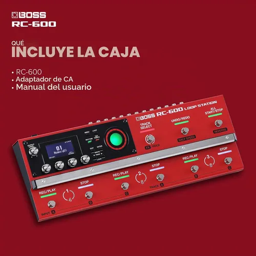 Vista 8 de BOSS RC-600 Estación de Loop Basada en Piso para Músicos de Loop Características Evolucionadas y Funciones Personalizables Calidad de Sonido