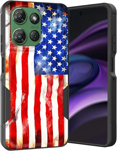 Vista 69 de para Moto G Play 4G 2024, funda de dos capas híbrida resistente y a prueba de golpes, PC duro + silicona suave protectora para Motorola Moto G Play