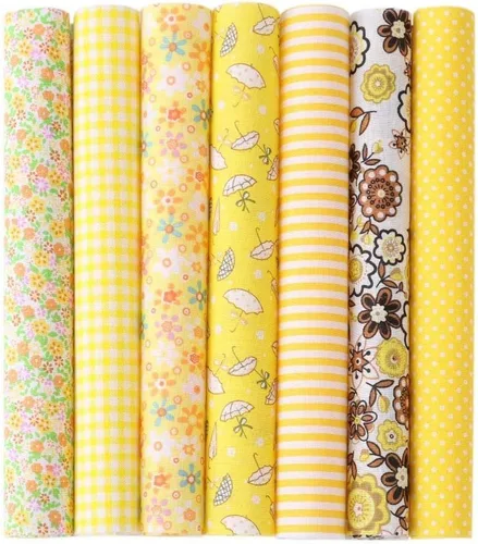 Vista 5 de 28pcs estampado floral ropa patchwork tela algodón estilo mixto tela tela costura (9.84 pulgadas)