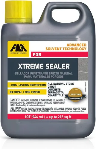 Vista 8 de FILA Surface Care Solutions, Poroso FOB Xtreme, sellador de piedra y hormigón, a base de disolvente, 1 galón