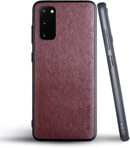 Vista 43 de AIORIA Para Samsung Galaxy Note 20 Case, 6.7 pulgadas Premium PU Leather Cover Retro Business Design Funda protectora completa para Samsung Note 20