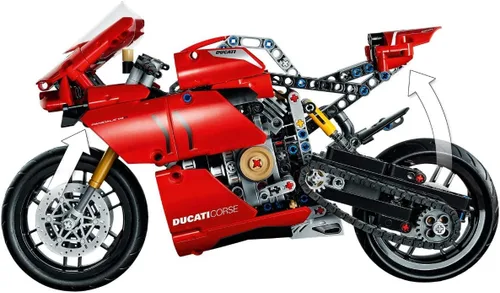 Vista 5 de LEGO Técnica: Ducati Panigale V4 R 42107 (646 Piezas) 2020 con Valinor Embalaje Libre de Frustración