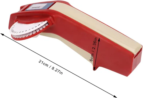 Vista 2 de Embossing el Machine, Número claro Leer el hacer la máquina de gofrado, una mano, conveniente para los Els (M1610 rojo)