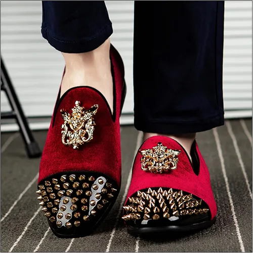 Vista 6 de JITAI Mocasines para hombre mocasines de terciopelo para hombre zapatos de boda para hombre zapatos de fiesta