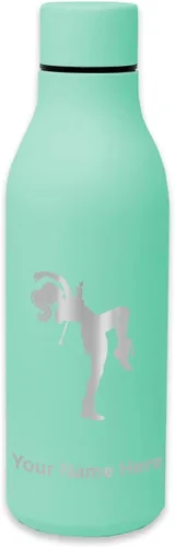 Vista 11 de LaserGram Botella de agua de acero inoxidable de doble pared, Majorette, grabado personalizado incluido