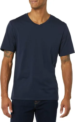 Vista 4 de Tienda Essentials Men's Slim-Fit Short-Sleeve V-Neck T-Shirt, Pack of 2