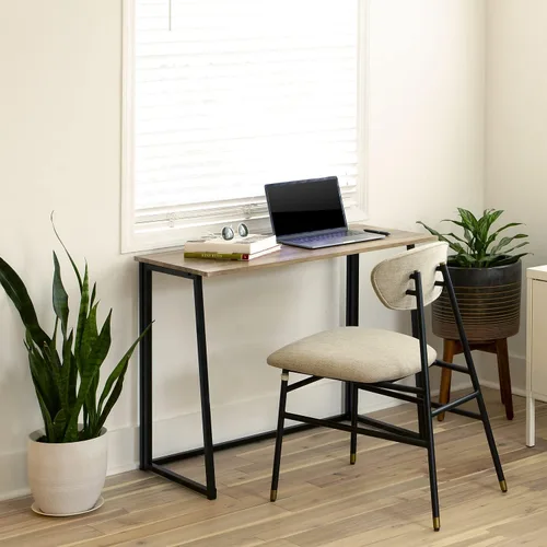 Vista 5 de Flash Furniture Walker - Escritorio plegable para computadora para oficina en casa, 36 pulgadas