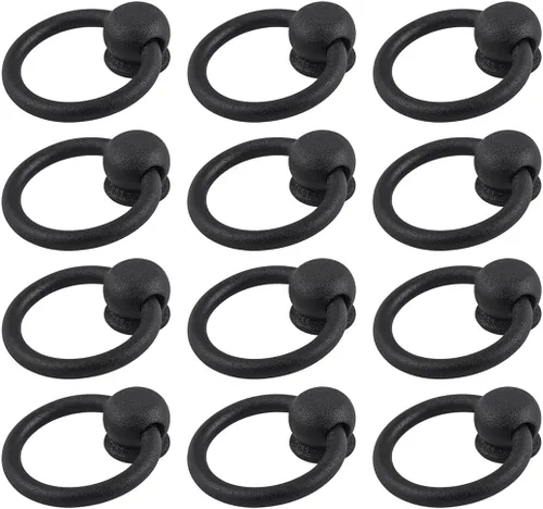 Vista 60 de Renovators Supply Manufacturing Manijas de Gabinete de 3 pulgadas de Hierro Forjado Negro Tiradores de Cajón Manijas Antiguas de Gabinete de Cocina