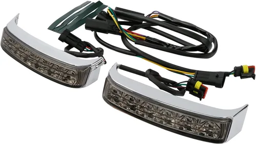 Vista 10 de TCT-MOTORPARTS Bolsas LED para alforjas con luz de giro de freno para Harley Electra Road Glide FLHTCU FLHTK FLHTCUL, FLHTKL, FLTRU FLHTKSE FLTRUSE